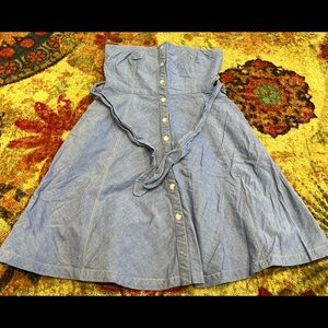 Miss Sixty, linen dress, lined with zippered closure
